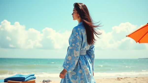 Quand le kimono plage devient un atout chic de l'été